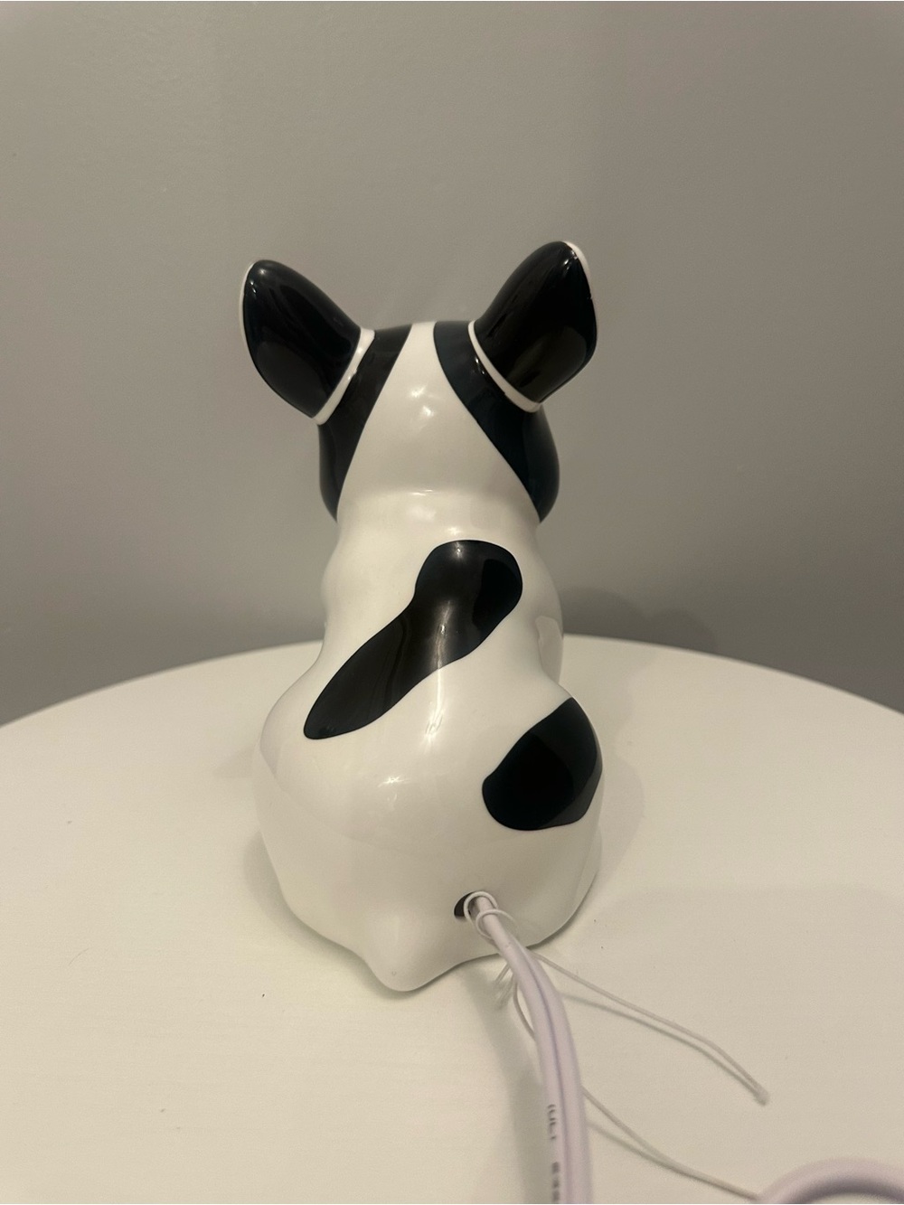 NWOT Black & White Ceramic French Bulldog Light - Target - Picture 6 of 6